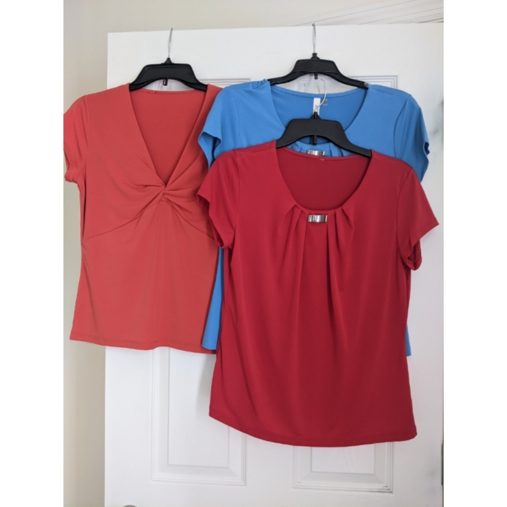 NY Collection BUNDLE career tops short sleeves size S-M